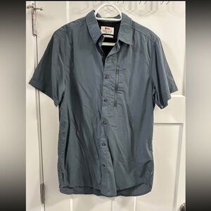 Fjallraven Men's Blue Casual Button Down Shirt